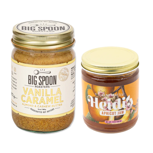 MAR/APR Featured AB&J - Vanilla Caramel + Heidi's Jam Factory Apricot Jam